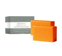Persimmon Soap Bar for Body Odor Control, Natural Deodorant Body Bar Soap for Old People Smell, Remove Bad BodyOdor, Men & Women Deodorizing, Handmade Bodys Deeply Cleansing Bar Soap