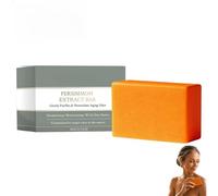 Persimmon Soap Bar for Body Odor Control, Natural Deodorant Body Bar Soap for Old People Smell, Remove Bad BodyOdor, Men & Women Deodorizing, Handmade Bodys Deeply Cleansing Bar Soap