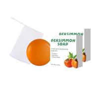 Persimmon Soap Bar for Body Odor Control, Purifying Deodorizing Body Wash for Eliminating Body Odor, Skin Brightening, Natural Deodorant Soap Deep Cleansing for Men Women Olders (2 Pcs, 100g)