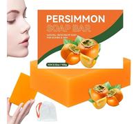 Persimmon Soap Bar For Body Odor Removal - Cleaning Handmade Persimmon Green Tea Soap For Old People Smell - Refreshining Skin For Remove Strong Smell