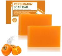 Persimmon Soap Bar for Body Odor Removal, Fresh Scent, Deeply Cleansing & Moisturizing Bodies, Eliminating Bodies Odor Wash Soap For Women & Men (2)