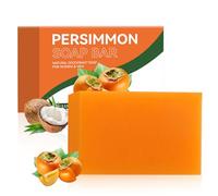 Persimmon Soap Bar for Body Odor Removal, Handmade Persimmon Green Tea Soap, Smell Eliminator Deodorant Bath Soap for Men Women, Deep Cleaning Moisturizing, Refreshing Skin Smell for All Skin Types