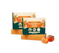 Persimmon Soap Bar for Old People Smell, Natural Body Odor Control Soap with Persimmon Extract, Deodorising Handmade Bar for Women & Men, Gentle Daily Cleansing for All Skin Types (2PC)