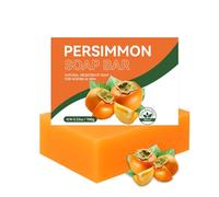 Persimmon Soap Bar, Handmade Persimmon Body Wash Soaps, Moisturizing Soap for Dry Skin, Natural Ingredient Deodorant Washing Body Bath Soaps, Refreshing for All Skin Types (1)