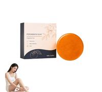 Persimmon Soap Bar, Natural Deodorant Persimmon Soap for Body Odor. (1PCS) | Round Organic Persimmon Soap for Old People Smell, Gentle on All Skin Types, Odor Wash Soap for Women & Men. 100G