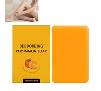 Persimmon Soap Bar, Natural Deodorant Soap Bar for Body Odor Removal, Purifying & Deodorizing for Men & Women, Eliminates Old People Smell, Deeply Cleaning, Refreshing Skin Smell (1pcs)