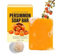 Persimmon Soap Bar ，Persimmon Soap for Old People Smell， Japanese Natural Deodorizing persimmon soap - Renewing Body Purifying & Deodorizing - Full Body Use (1)