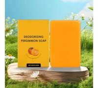 Persimmon Soap Bar, Persimmon Soap for Old People Smell, Natural Formula, Body Purifying & Deodorizing, Full Body Use