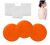 Persimmon Soap Bars for Old People,Persimmon Goat Milk Soaps,Cleaning for Body Odour,Cleansing & Moisturizing Body,Gentle Body Wash for Dry Skin, 100g. (3Piece)