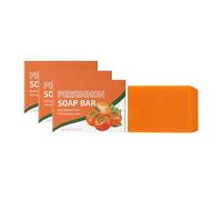Persimmon Soap Bars,Persimmon Bath Soap for Body Odor Control,Deodorant Soaps for Face and Body,Moisturising,Softening &Cleaning Skin,Restore Elasticity Radiance (3)