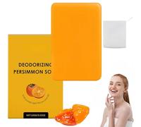 Persimmon Soap for Body Odor, Handmade Natural Deodorizing Soaps, Old People Smell for Better Skin, Deeply Moisturizing Bath for All Skin Types Women & Men (1 PCS)