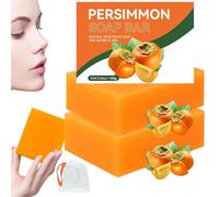 Persimmon Soap for Body Odor,Persimmon Goats Milk Soap,Handmade Body Deeply Cleansing Bar Soaps for Old People Smell,Moisturizing Natural Anti-odor Goat Milk Soaps for Skin on the Face and Bodys (2)