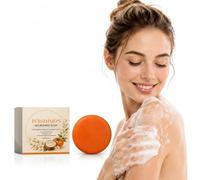 Persimmon Soap for Body Odour Persimmon Soap for Old People with Shea Butter & Green Tea Extract Gentle Moisturising Handmade Natural Bars for Men Women Suitable for All Skin Types 100g