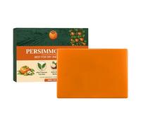 Persimmon Soap for Nonenal & Old People, Goat Milk Deodorant Body Bar, Deep Cleansing Soap for Removing Body Odor, Natural Moisturizing Bath Bar for Dry Aging Skin, Mens & Womens Deodorizing Wash (1)