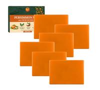 Persimmon Soap for Nonenal & Old People, Goat Milk Deodorant Body Bar, Deep Cleansing Soap for Removing Body Odor, Natural Moisturizing Bath Bar for Dry Aging Skin, Mens & Womens Deodorizing Wash (6)