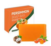 Persimmon Soap for Nonenal Persimmon Soap Bar for Body Odor Removal - Cleaning Handmade Persimmon Green Tea Soap for Old People Smell - Deodorant Bath Soap for Women,Men