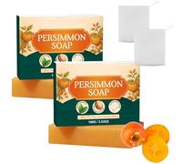 Persimmon Soap For Nonenal,Persimmon Soap For Dry and Aging Skin,Cleaning for Body Odour,Cleansing & Moisturizing Body,Deodorant Body Bar for Men & Women. (2Piece)