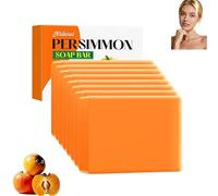Persimmon Soap for Odor Control, Deep Cleansing, Moisturizing & Purifying, Leaves Skin Smooth, 100g Plant-Based Soap for Men & Women, Face & Body Wash, Suitable for All Skin Types (8PCS)