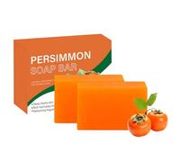 Persimmon Soap for Odour Control, Japanese Persimmon Deodorant Soap Bar, Natural Handmade Body Soap for Men Women, Deep Cleansing Bar That Removes Age-Related Body Odour (2pc)