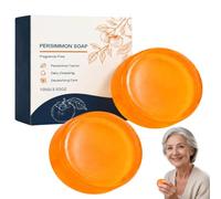 Persimmon Soap for Old People, Japanese Persimmon Soap for Body Odour (2pc, 100g/pc)