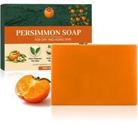Persimmon Soap for Old People, Persimmon Soap with Green Tea Extract, Deodorant Body Bar for Old People Smell, Deep Cleaning, Removes Odors, Deodorant Bath Bar for All Skin Type (1PC)