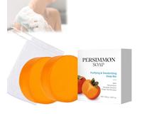 Persimmon Soap For Old People Smell, Body Odor Removal Deodorant Body Bar Soap, Gentle Exfoliating Soaps for All Skin Types, Against Underarm Odour, Refreshing Scent, For Men and Women (2)