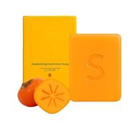 Persimmon Soap for Old People Smell Deeply Moisturizing Bath Wash Body Odor Removal Bar Nourishing & Gentle Cleansing Bar for All Skin Types