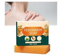 Persimmon Soap for Old People Smell,Handmade Deodorizing Persimmon Soap Bar, Natural Odor Eliminating Deodorant Bar Soap with Pure Persimmon Extract for Men and Women (1, 100G)