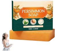 Persimmon Soap for Old People Smell, Natural Deodorant Body Soap with Pure Persimmon Extract, Deep Cleansing, Odor Smell Remove, Gentle & Moisturizing for All Skin Types, 100g (1Pcs)