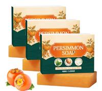 Persimmon Soap For Senior Odor Control, Handmade Deodorizing Persimmon Soap Bar for Old People Smell, Hydrating Body Wash Bar for Women & Men, for All Skin Types (3)