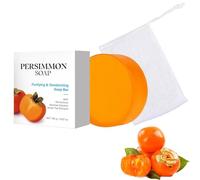 Persimmon Soap, Japanese Persimmon Soap for Old People Smell, Purifying & Deodorizing Soap Bar with Persimmons and Green Tea Extracts, Body Odor Removal, Suitable for All Skin Types (1)