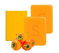 Persimmon Soap, Moisturising, Gentle Cleansing, Nourishing for the Skin, Effective Removal of Body Odour, Contains Natural Persimmon Essence, Gentle Exfoliation (2 Pieces)