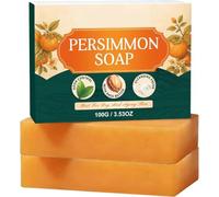Persimmon Soap,Natural Bar Soap for Body Odor Control (Old People Smell) Deodorizing, Handmade Deeply Cleansing Natural - Effective Odor Neutralizing for Men Women (2pcs)