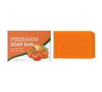 Persimmon Soap,Natural Persimmon Soap,Persimmon Soap Bar for & Body,Improve Body Odor Bar Soaps for Men & Women,Nourishing & Hydrating Natural Soaps 1PCS (Orange, One Size)