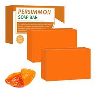 Persimmon Soap, Nonenal Soap for Elderly, Natural Deodorant Soap Bar, Removes Odors, Cleansing Moisturizing for Sensitive Skin All Skin Types (2 PCS)