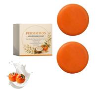 Persimmon Soap, Persimmon Soap for Nonenal, Persimmon Soaps for Old People Smell, Long Lasting Scent, Removes Odors, Deep Cleansing Face & Body Bar (2)