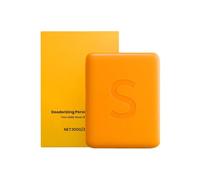 Persimmon Soap - Solid 7.1x5.1cm 100g | Rich Lather Skin Cleansing, Body Smell Control, Men Adults Teens Seniors, Elderly Wash, Travel Dorm | Perfect For Camping Hotel Daily Hygiene Bathing Rituals