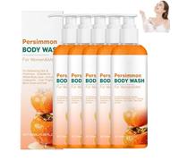 Persimmon Wash for Body Odor Control - Natural Deodorizing Soap Bar, Purifying Aging Odor Eliminator & Smelly Feet Deodorant, Antibacterial for Women & Men (5PCS)