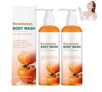Persimmon Wash for Body Odor Control - Natural Deodorizing Soap Bar, Purifying Aging Odor Eliminator & Smelly Feet Deodorant, Antibacterial for Women & Men (2PCS)