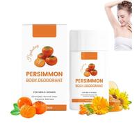 Persimmon Whole Body Deodorant Stick, Body Deodorant with Persimmon Extract for Women and Men, Travel Size Portable Stick, Odour Controls for Underarms Thighs & Body, Fresh Scent (1PCS)