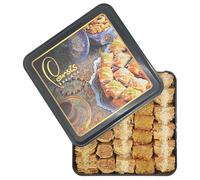 Persis 700g Luxury Vegan Baklava Gift Box Tin | UK SALSA Certified | Perfect Ramadan Sweets |Handmade Baklava with Cashew Almond, Walnut and Pistachio | Vegan Gifts (32 Pieces, 700g)
