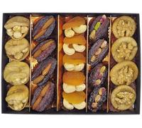 Persis Premium Filled Dried Fruits Gift Box | Figs - Hazelnuts & Walnuts, Medjool Dates - Almonds & Pistachios, Apricots - Cashews | Healthy, Vegan Gift for Easter And Special Occassions | 21 Pieces