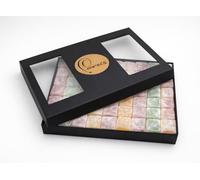 Persis Turkish Delight Gift Box 1Kg - Assorted Flavours Lokum With Rose, Mint, Lemon, Orange, Sour Cherry And Apple - Traditional Sweets Gift Box - Authentic Turkish Delights (1kg Gift Box)