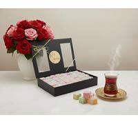 Persis Turkish Delight Gift Box 1Kg - Assorted Flavours Of Rose, Mint, Rose & Lemon, Orange, Sour Cherry, Lemon And Apple Lokum - Traditional Sweets Gift Box - Authentic Turkish Delights