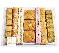 Persis Vegan Baklava Gift Box | 43 Pieces, 1kg | Egg-Free | Cashew, Almond, Walnut, Cranberry, Coconut, Pistachio Baklava| UK SALSA Certified | Vegan Sweets Gift Box | Ramadan Gift (43 Pieces, 1kg)