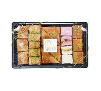 Persis Vegan Baklava Gift Box | 500g | Egg-Free |Cashew, Almond, Walnut, Cranberry Coconut, and Pistachio Baklava| UK SALSA Certified | Perfect Vegan Sweets Gift Box | Ramadan Gift (19 Pieces, 500g)