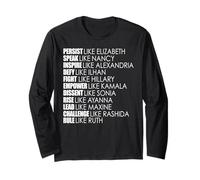 Persist Like Elizabeth Rule Ruth US Congress Women Meme Long Sleeve T-Shirt