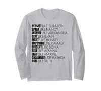 Persist Like Elizabeth Speak Nancy Rule Ruth USA Congress Long Sleeve T-Shirt