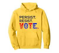 Persist. Resist. Vote. - Patriotic Civic Engagement Words Pullover Hoodie