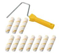 Persistence 11 Piece 6 Inch Foam Roller Brushes Kit Paint Roller Refills Paint Roller Covers Home Repair Paint Roller Kits